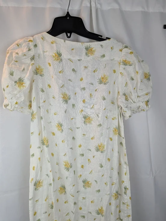 Sleeper Bridgette Linen Midi Dress size M in EUC no belt - Picture 9 of 11